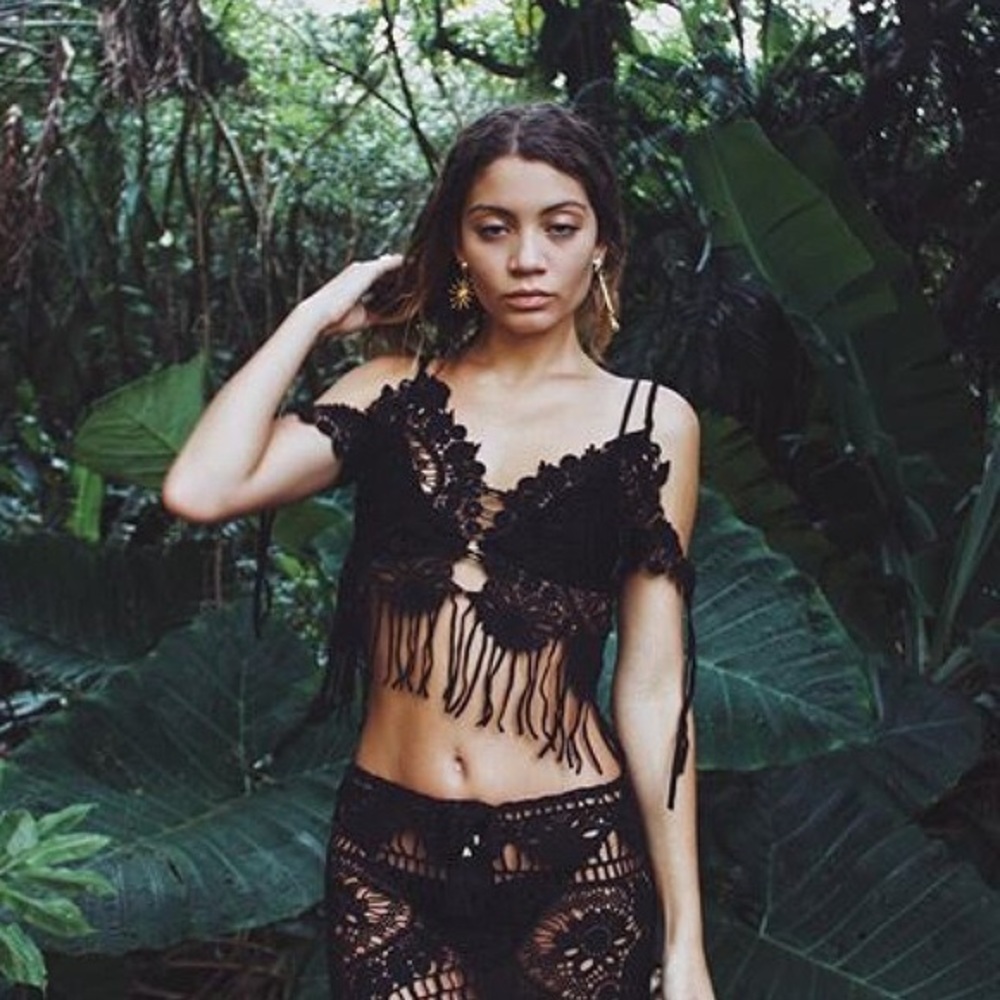 For Love and Lemons St. Lucia Crochet Top